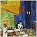 Quadro + Telaio (bc) Vincent Van Gogh 60 X 45 X 1 7 Cm Terrazza Del Caffè La Sera Place Du Forum Arles Falso D' Autore Stampa Su Tela - Foto miniatura 3