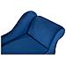 Chaise Longue In Tessuto Velluto Blu Cobalto Lato Destro Biarritz - Foto miniatura 15