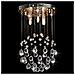 Lampadario Perle Di Cristallo A Sfera Argento 3 Lampadine G9 - Foto miniatura 3