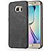 Custodia Compatibile Con Samsung Galaxy S6 Edge In Vintage Nero - Hard Case Coperchio Protettivo In Similpelle - Foto miniatura 1