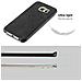 Custodia Compatibile Con Samsung Galaxy S6 Edge In Vintage Nero - Hard Case Coperchio Protettivo In Similpelle - Foto miniatura 5