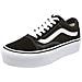 Vans Old Skool Platform, Sneaker Donna, Nero (nero / bianco Y28), 40.5 Eu - Foto miniatura 1