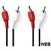 Cavo Audio Stereo 2x Rca Maschio - 2x Rca Maschio 1,5 M Nero - Foto miniatura 1