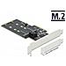 Scheda Pci Express X4 Sata A 3 Porte E 2 Slot M. 2 Key B - Basso Profilo - Foto miniatura 4