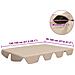 Baldacchino per Dondolo Giardino Beige 150/130x105/70 cm - Foto miniatura 2
