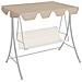 Baldacchino per Dondolo Giardino Beige 150/130x105/70 cm - Foto miniatura 1
