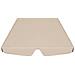 Baldacchino per Dondolo Giardino Beige 150/130x105/70 cm - Foto miniatura 4