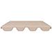 Baldacchino per Dondolo Giardino Beige 150/130x105/70 cm - Foto miniatura 5