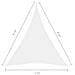 Parasole a Vela Oxford Triangolare 3x4x4 m Bianco - Foto miniatura 6