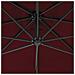 Ombrellone A Sbalzo Con Palo In Acciaio 250x250 Cm Rosso Vino - Foto miniatura 3
