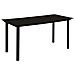 Set da Pranzo da Giardino 7 pz in Rattan PVC Nero - Foto miniatura 2