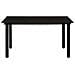 Set da Pranzo da Giardino 7 pz in Rattan PVC Nero - Foto miniatura 3