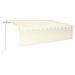 Tenda da Sole Retrattile Automatica con Parasole 6x3 m Crema - Foto miniatura 1