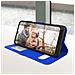 Custodiasamsung Galaxy A02s E A03s Doppia Finestra Supporto Video Blu - Foto miniatura 3