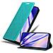 Custodia Compatibile Con Oppo Find X3 Lite In Turchese Petrolio - Coperchio Protettiva Con Chiusura Magnetica, Funzione Stand E Tasca Per Le Carte - Foto miniatura 1