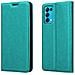 Custodia Compatibile Con Oppo Find X3 Lite In Turchese Petrolio - Coperchio Protettiva Con Chiusura Magnetica, Funzione Stand E Tasca Per Le Carte - Foto miniatura 8