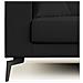 Prestige Divano Moderno In Microfibra T11 Nero - Foto miniatura 12