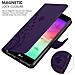 Cadorabo Custodia Compatibile Con Lg K10 2017 Eu In Lilla Scuro Fiore - Coperchio Protettivo In Design Floreale Con Chiusura Magnetica, Funzione Stand E Slot Per Carte - Foto miniatura 5