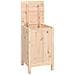 Contenitore Per Bucato 44x44x76 Cm Legno Massello Pino - Foto miniatura 2