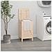 Contenitore Per Bucato 44x44x76 Cm Legno Massello Pino - Foto miniatura 1