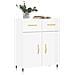 Credenza 69,5x34x90 Cm In Legno Multistrato Bianco Lucido - Foto miniatura 3