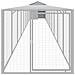 Pollaio Area Corsa Grigio Chiaro 117x1017x123cm Acciaio Zincato - Foto miniatura 4