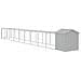 Pollaio Area Corsa Grigio Chiaro 117x1017x123cm Acciaio Zincato - Foto miniatura 5