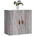 Mobile Pensile Grigio Sonoma 60x31x60 Cm In Legno Multistrato - Foto miniatura 3