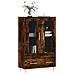 Credenza Rovere Fumo 69,5x31x115 Cm In Legno Multistrato - Foto miniatura 3