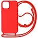 Cover Semirigida Per Iphone 15 Cordino Nylon Intrecciato Serie Corda Rossa - Foto miniatura 1