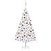 Albero Di Natale Preilluminato Con Palline Bianco 240 Cm Pvc - Foto miniatura 1