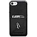 Cover Per Iphone Se (2020) / 8/7/6s / 6 Rigida Con Portacarte, Nero - Foto miniatura 1