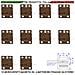 Micro Contatto Magnetico Marrone 10 Pezzi Allarme Porte Infissi Contatto Antifurto Nc Reed In Ampolla Di Vetro Sottovu - Foto miniatura 1