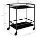 Carrello Vita - Nero - Metallo - 68x40x79 Cm - Foto miniatura 6