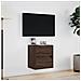 Mobile TV a Parete con Luci LED Rovere Marrone 41x31x45 cm - Foto miniatura 3