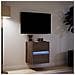 Mobile TV a Parete con Luci LED Rovere Marrone 41x31x45 cm - Foto miniatura 5