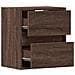 Mobile TV a Parete con Luci LED Rovere Marrone 41x31x45 cm - Foto miniatura 7