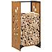 Rastrelliera per Legna da Ardere 40x30x80 cm in Acciaio Corten - Foto miniatura 7