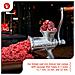 30049 Tritacarne Manuale, Insaccatrice Per Salsiccia, Chorizo, Ghisa Meat Grinder Cromato - Foto miniatura 3