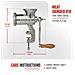 30049 Tritacarne Manuale, Insaccatrice Per Salsiccia, Chorizo, Ghisa Meat Grinder Cromato - Foto miniatura 4