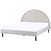 Letto Tessuto Margut 160 X 200 Cm Grigio Chiaro - Foto miniatura 3