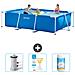 Piscina Fuori Terra - Rettangolo - 300x200x75 Cm - Blu - Include Accessori Coordinati Cb73 - Foto miniatura 1