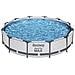 Piscina Fuori Terra - In Giro - 366x76 Cm - Grigio - Include Accessori Coordinati Cb51 - Foto miniatura 5