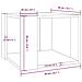 Lusso Casadino -  Tavolino Salotto Rovere Marrone 40x40x30cm Legno Ingegnerizzato - Foto miniatura 6