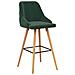 Lusso Casadino -  Sgabelli Da Bar 2 Pz Verde Scuro In Velluto - Foto miniatura 1