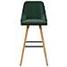 Lusso Casadino -  Sgabelli Da Bar 2 Pz Verde Scuro In Velluto - Foto miniatura 3