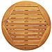 Tavolo da Giardino Pieghevole Rotondo Ø60x72 cm Legno Massello di Acacia - Foto miniatura 7
