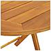 Tavolo da Giardino Pieghevole Rotondo Ø60x72 cm Legno Massello di Acacia - Foto miniatura 9