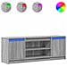 Mobile Porta TV con LED Grigio Sonoma 139,5x34x50 cm Truciolato - Foto miniatura 1