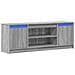 Mobile Porta TV con LED Grigio Sonoma 139,5x34x50 cm Truciolato - Foto miniatura 3